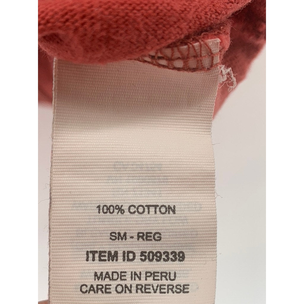 L.L. Bean Men's Red Striped Traditional Fit Sweatshirt SZ S