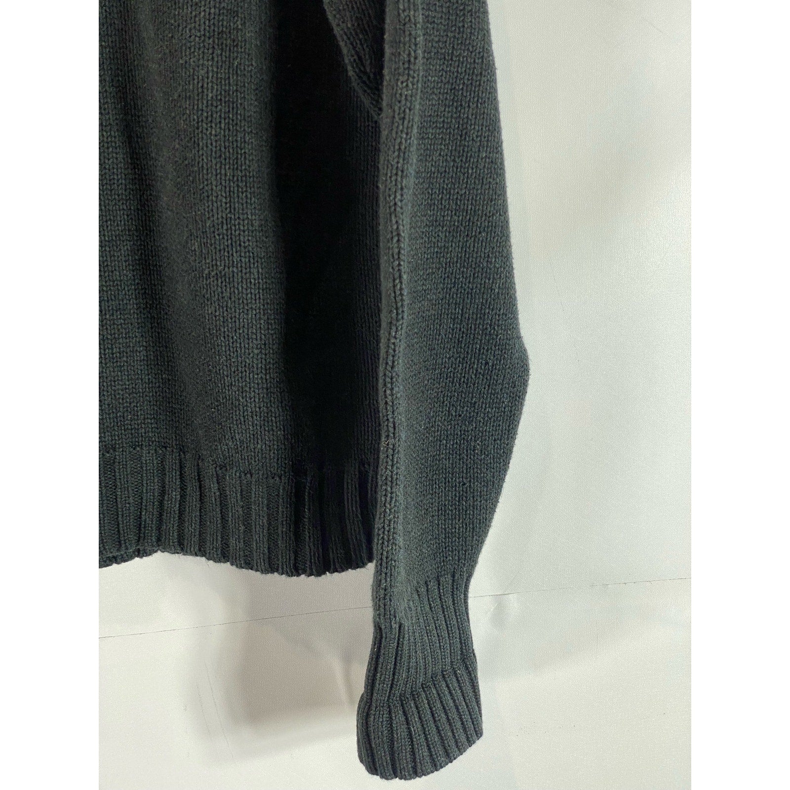 POLO BY RALPH LAUREN Men's Charcoal Cotton Vintage Crewneck Pullover Sweater SZM