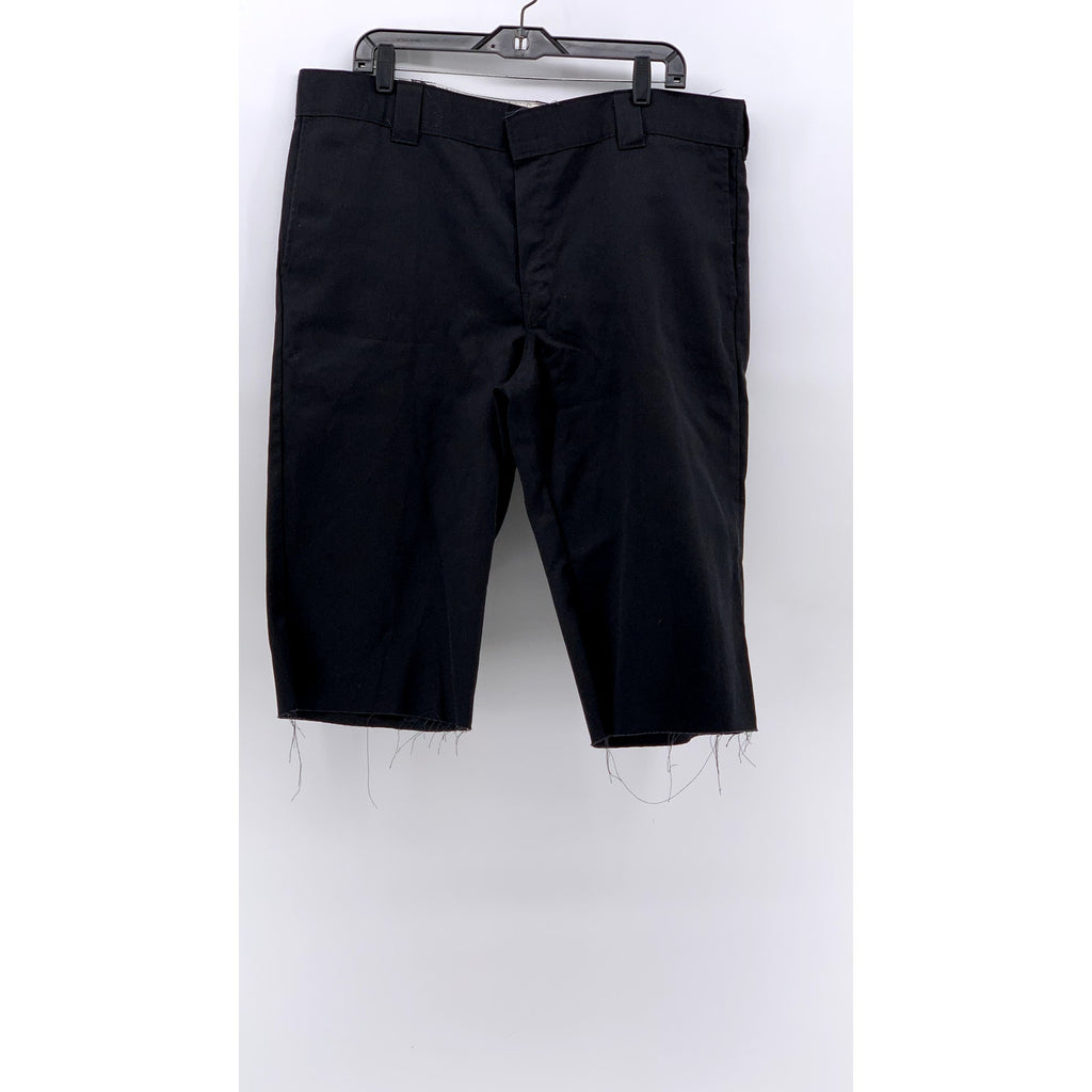 DICKIES Men's Black Faded Slim Straight Cut Off Short Pants SZ 40