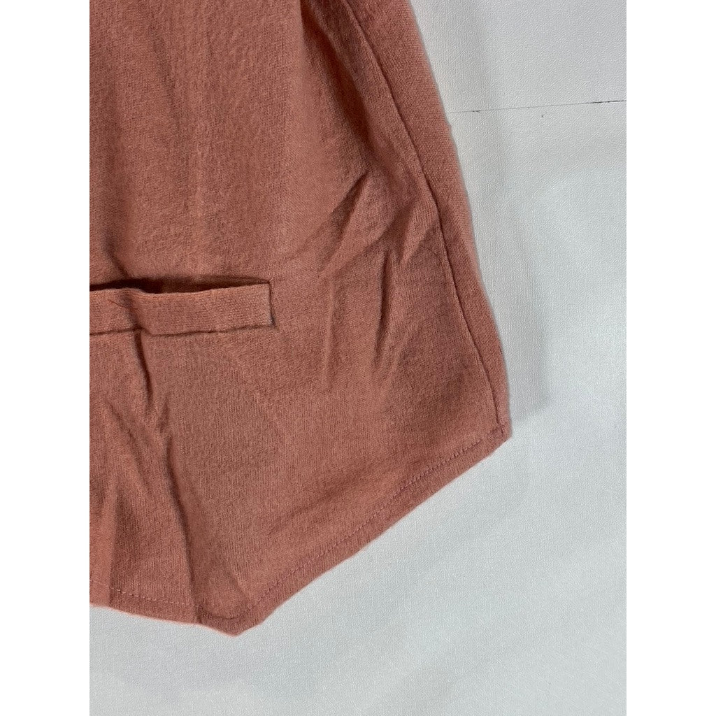 HELEN SUE Women's Rust Vintage Five-Button Sleeveless Vest SZ M