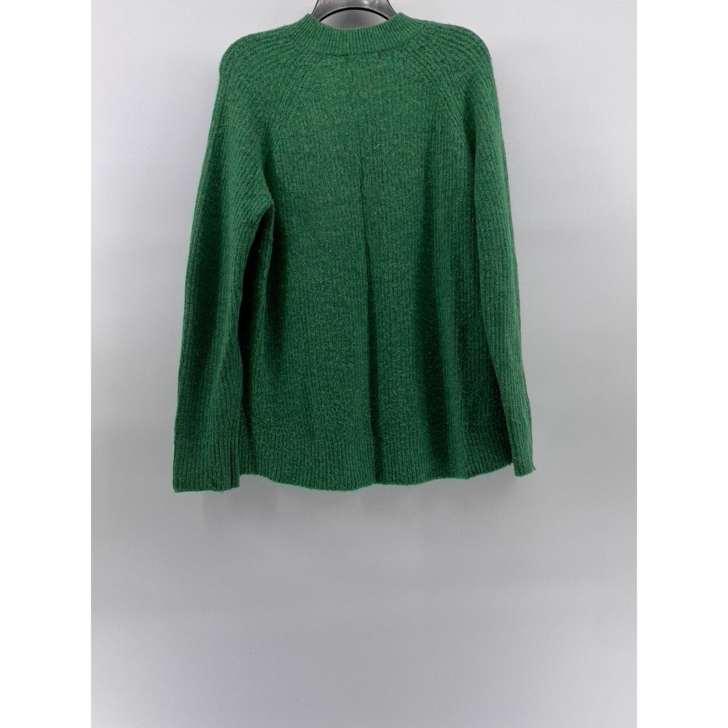 C&A THE BASICS Men's Dark Green Crewneck Knit Pullover Sweater SZ M