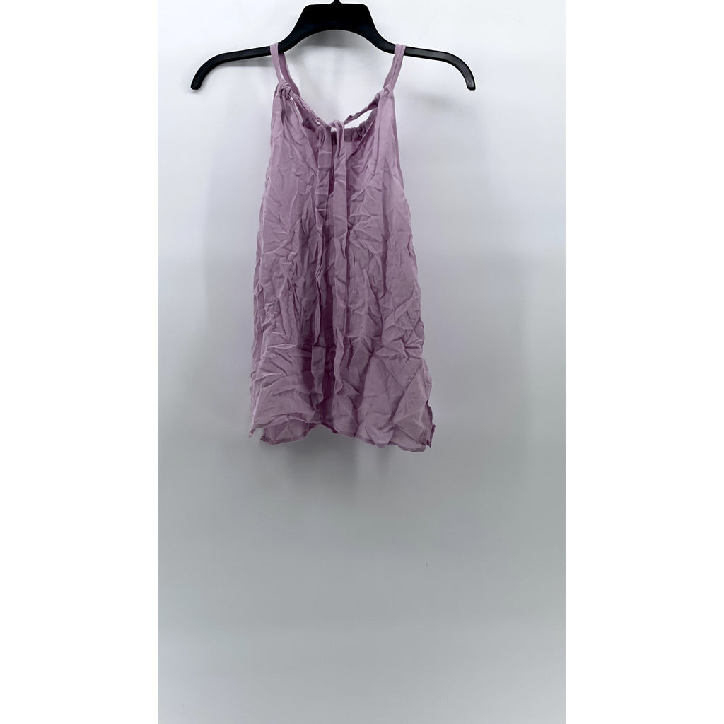 MADEWELL Women's Lilac Back-Tie Halter Lightweight Sleeveless Top SZ XS
