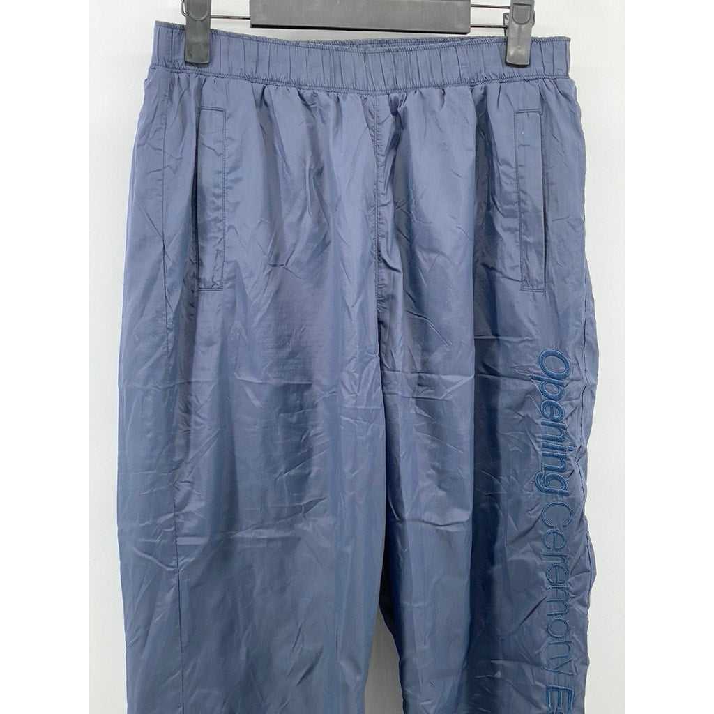 OPENING CEREMONY Women's Navy Blue Nylon Embroidered Logo Jogger Pants SZ S