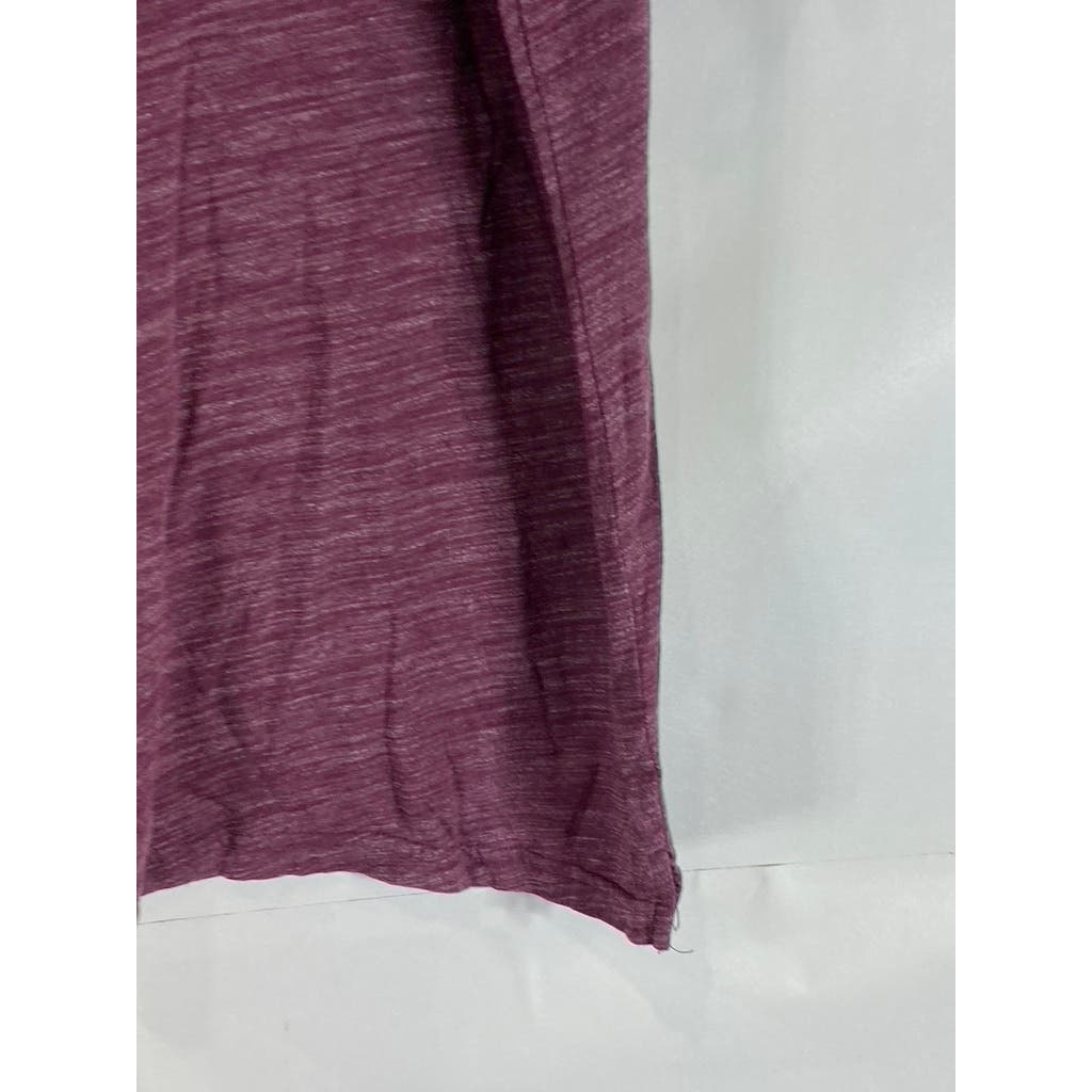 SAKS FIFTH AVENUE Men's Burgundy Cotton-Blend Short Sleeve Polo Shirt SZ XL