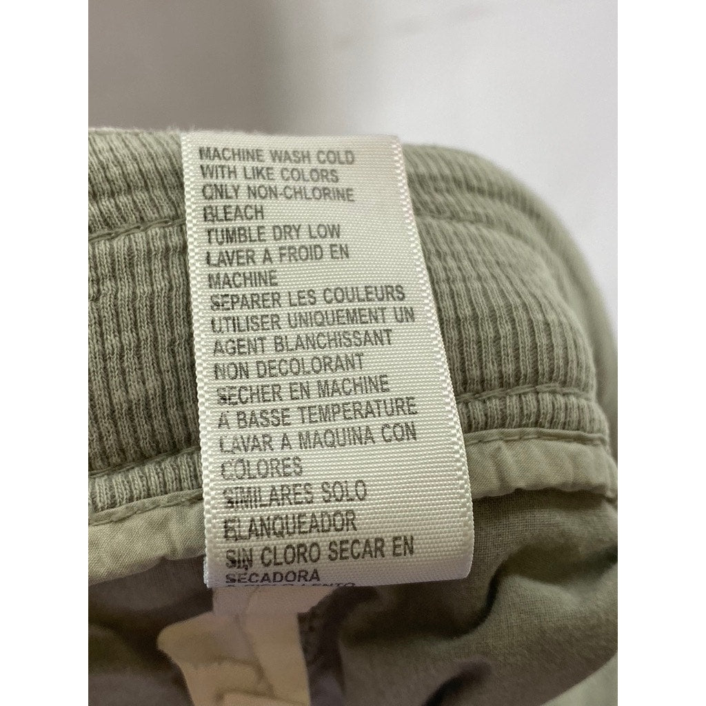 JAMES PERSE Standard Women's Light Gray Lightweight Linen Straight-Leg Pant SZ 1