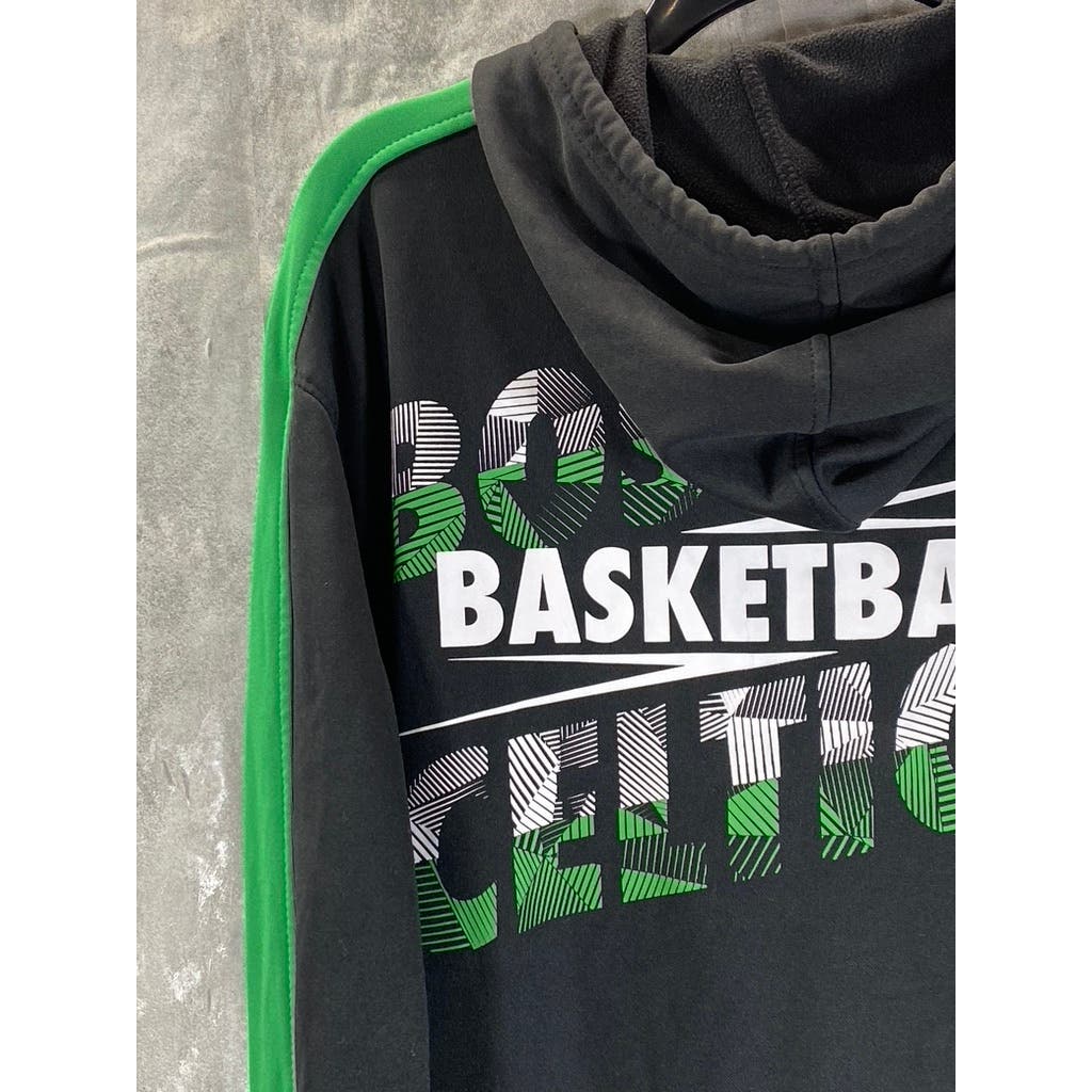 NBA Men's Black/Green Basketball Boston Celtics Graphic Pullover Hoodie SZ M