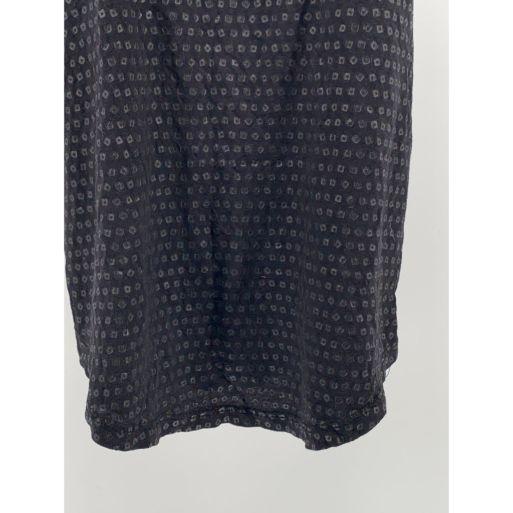 SPLENDID Women's Black Square-Print Scoop-Neck Sleeveless Relaxed Fit Top SZ XS
