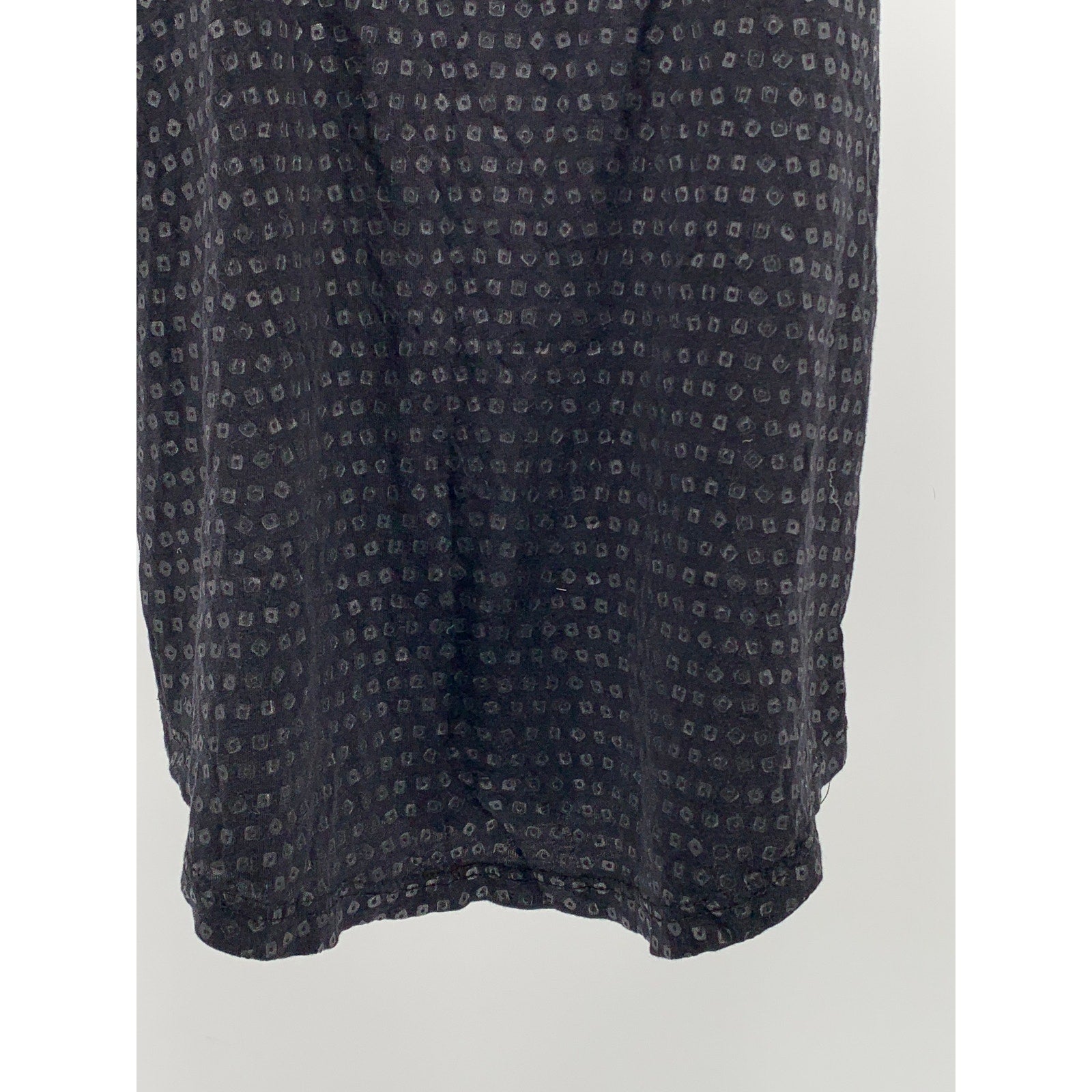 SPLENDID Women's Black Square-Print Scoop-Neck Sleeveless Relaxed Fit Top SZ XS