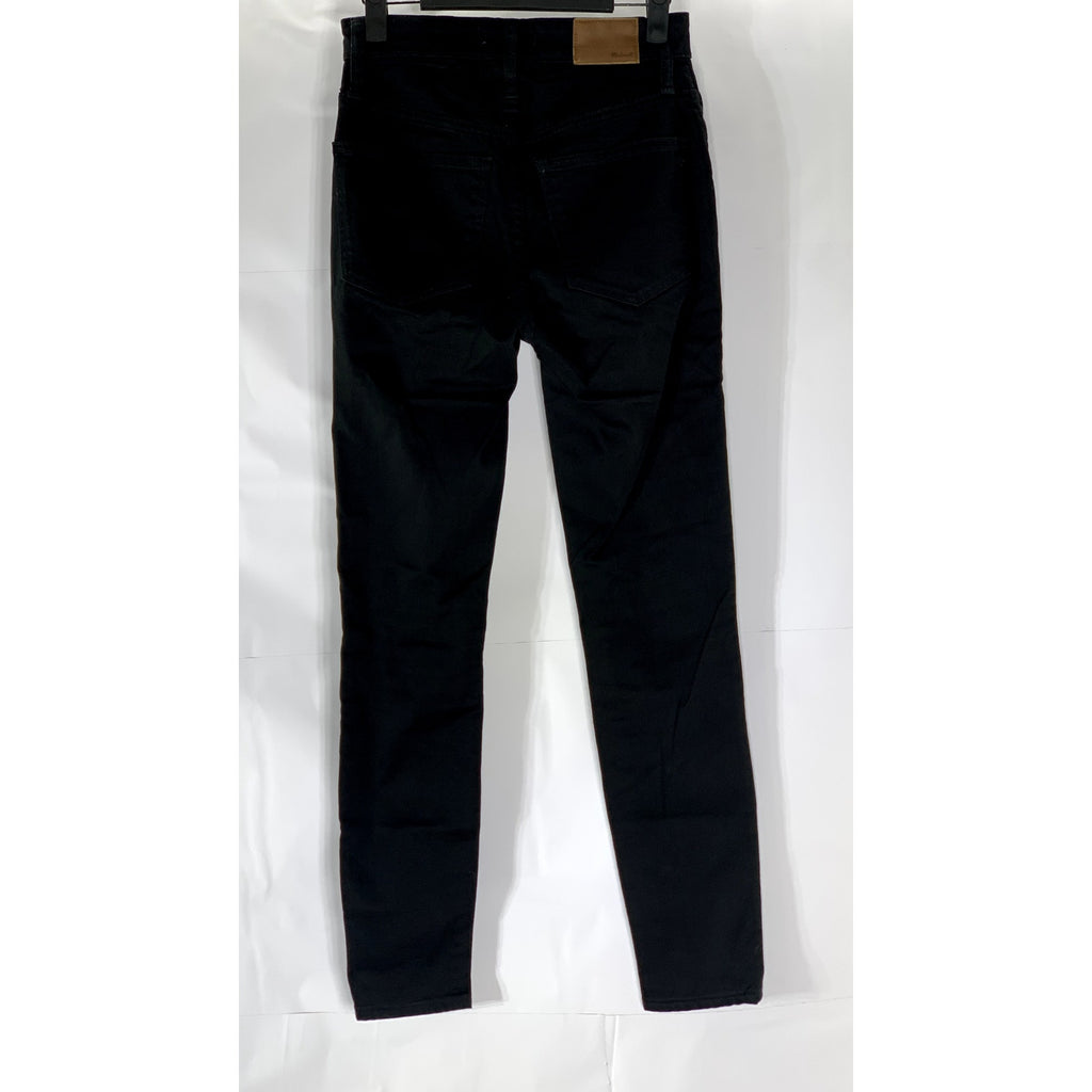 MADEWELL Women's Black Solid Denim Curvy High-Rise Skinny Jeans SZ 26