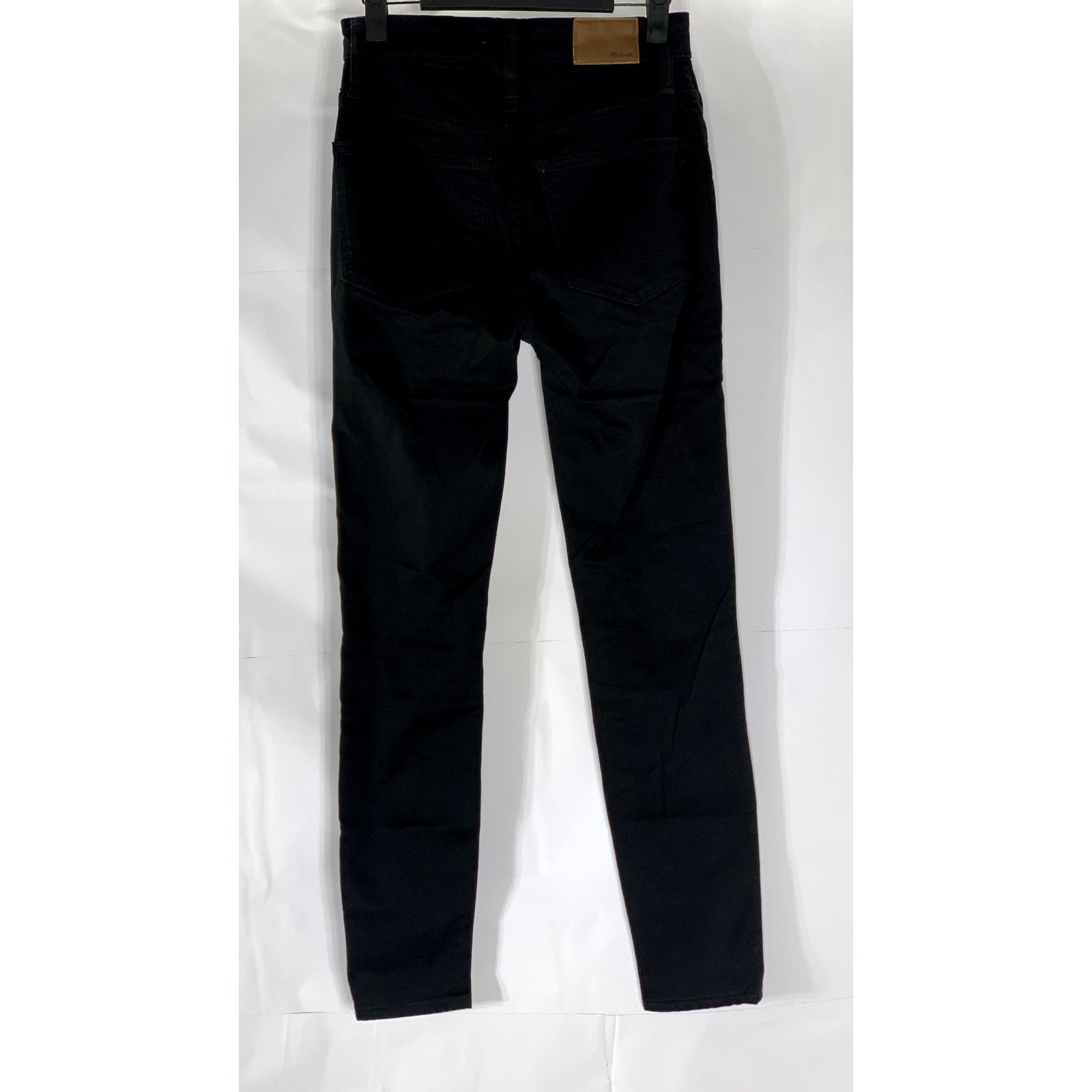 MADEWELL Women's Black Solid Denim Curvy High-Rise Skinny Jeans SZ 26