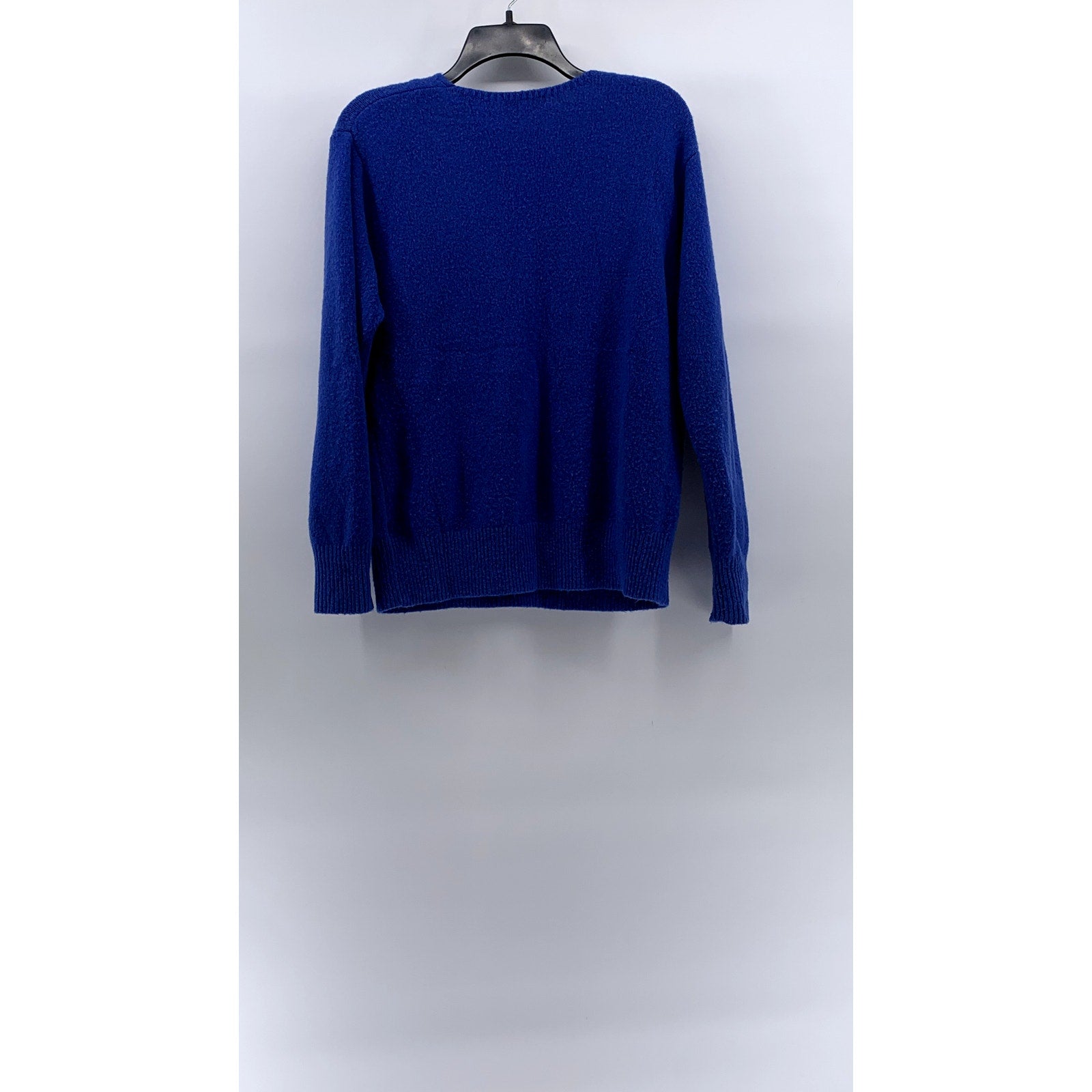 SKIES ARE BLUE Women's Royal Blue V-Neck Soft Knit Pullover Sweater SZ XS