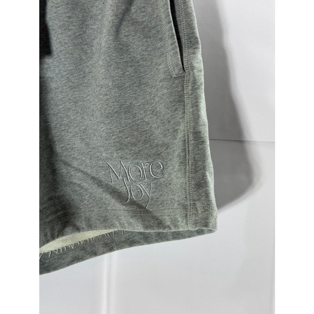 MORE JOY CHRISTOPHER KANE Women's Gray Embroidered Logo Sweat Shorts SZ XS