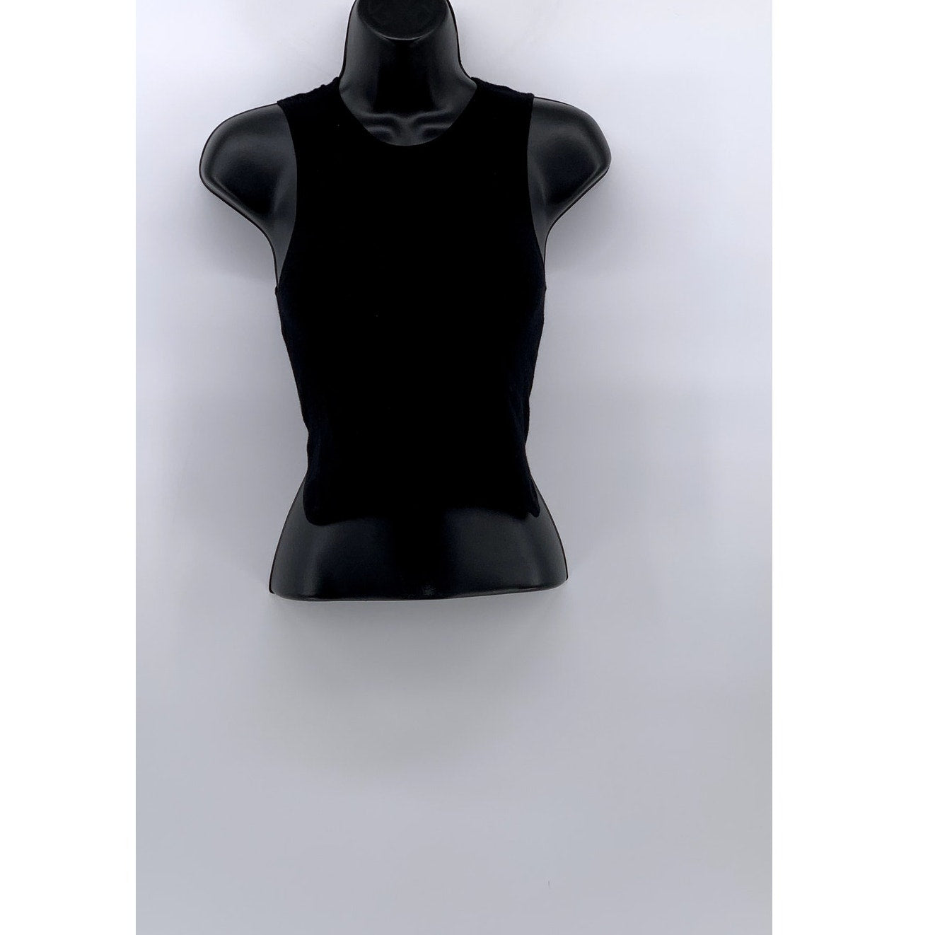 THEYSKENS' THEORY Women's Black Knit Slit Crop Top SZ P