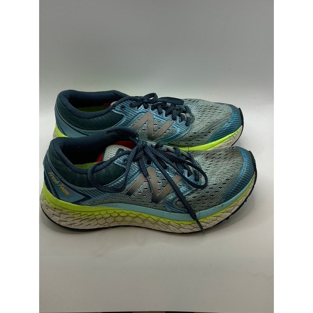 NEW BALANCE Women's Blue-Green Fresh Foam 1080 V7 Sneakers SZ 7.5