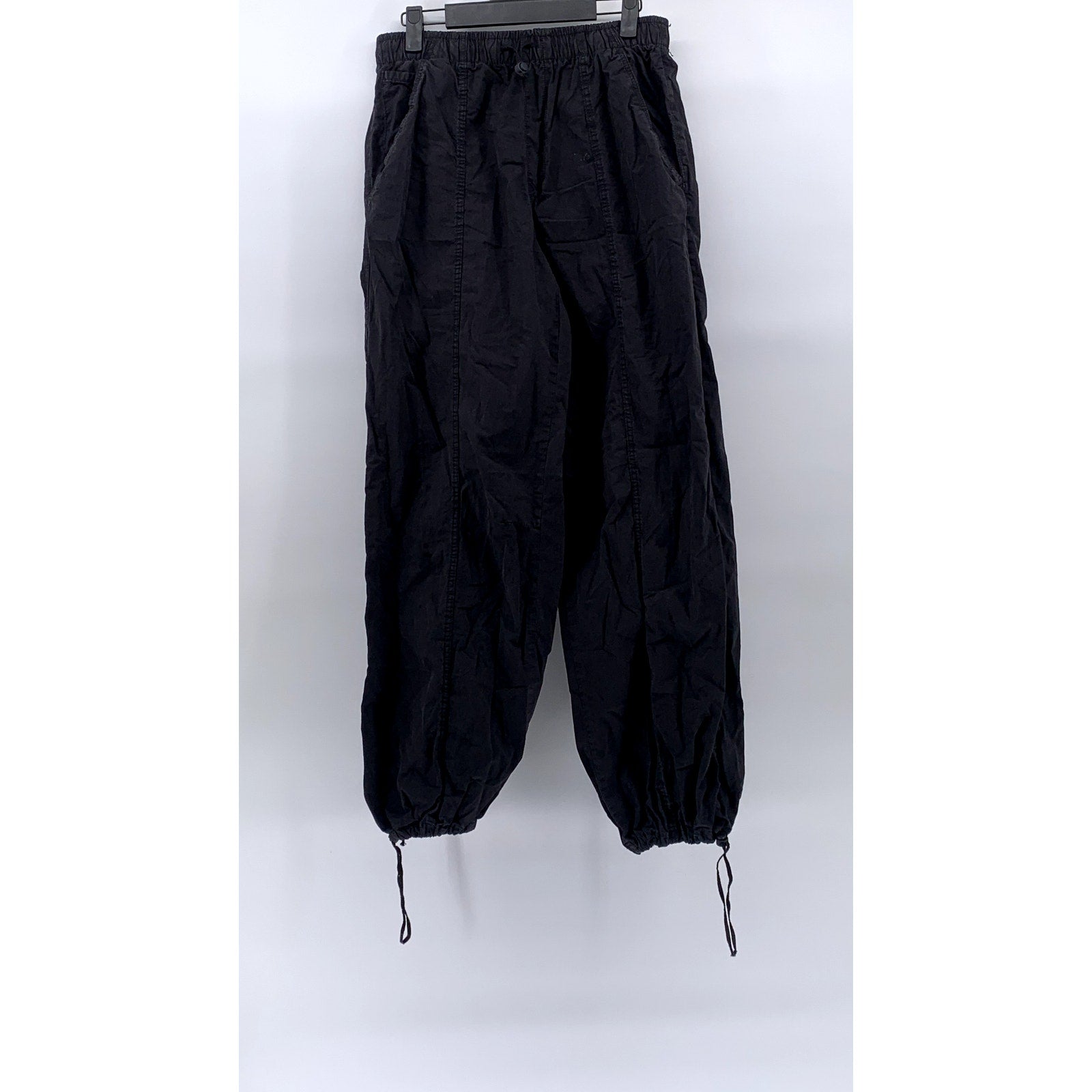 ZARA Women's Black Pull-On Drawstring Jogger Pants SZ XS