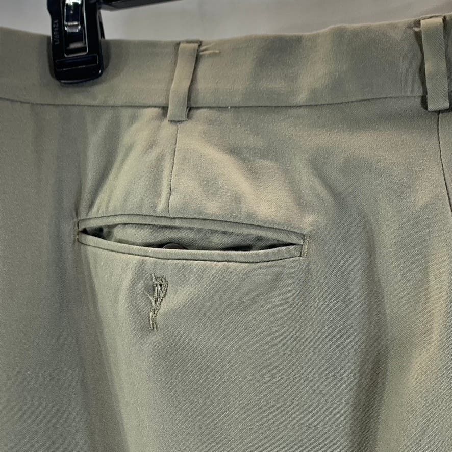 PERRY ELLIS PORTFOLIO Men's Tan Pleated-Front Classic-Fit Dress Pants SZ 38X32