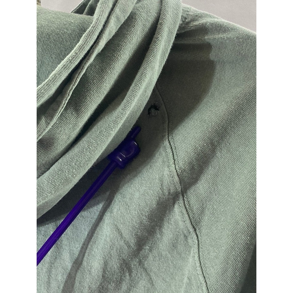 J.CREW Crewcuts Girls Green Lightweight Breathable Cotton Hoodie SZ XL(12-14)
