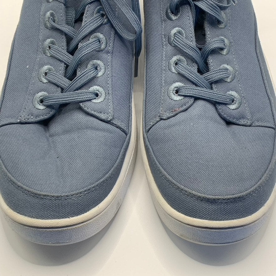 ALLBIRDS Men's Blue Canvas Pacer Mid-Top Lace-Up Sneakers SZ 10