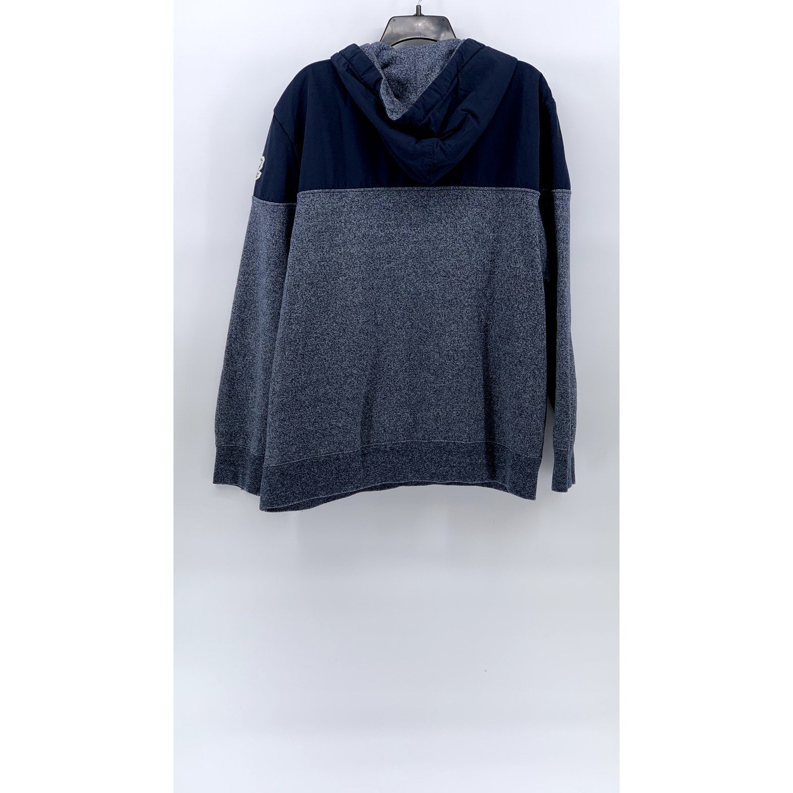 ROOTS Men's Heather Blue Lake Louise Half-Zip Hooded Pullover Hoodie SZ XL