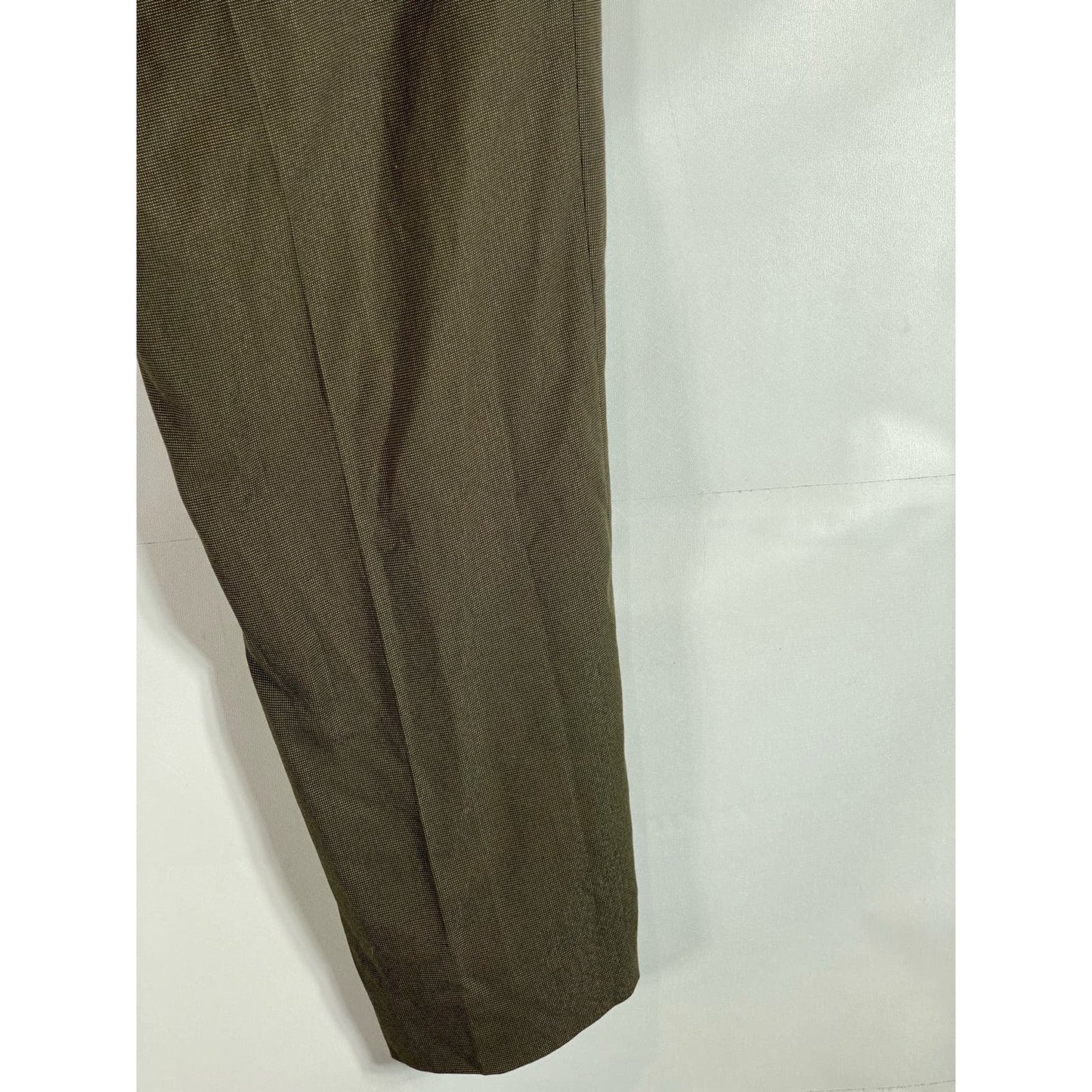 PERRY ELLIS PORTFOLIO Men's Brown Classic-Fit Flex Stretch Dress Pant SZ 36X32