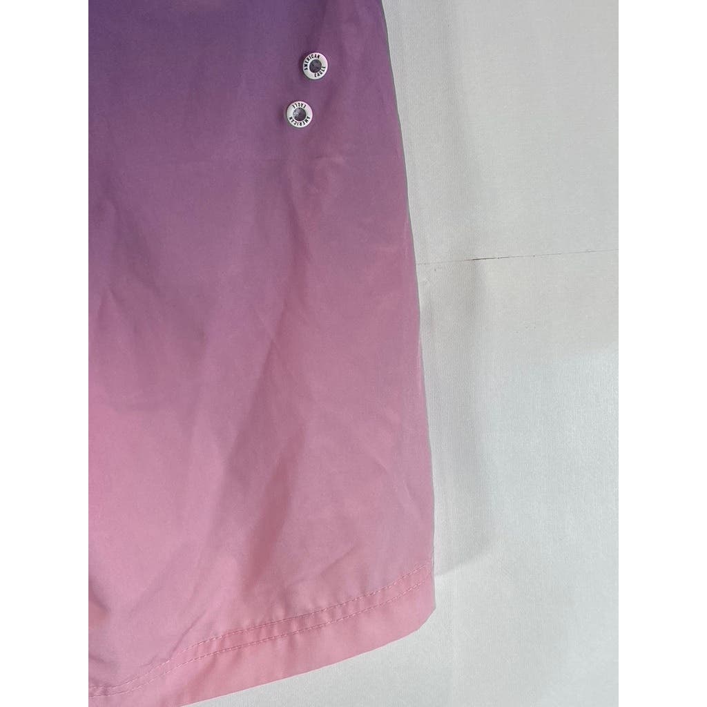 AMERICAN EAGLE Men's Pink/Purple Ombre 10 Festival Board Shorts SZ XS