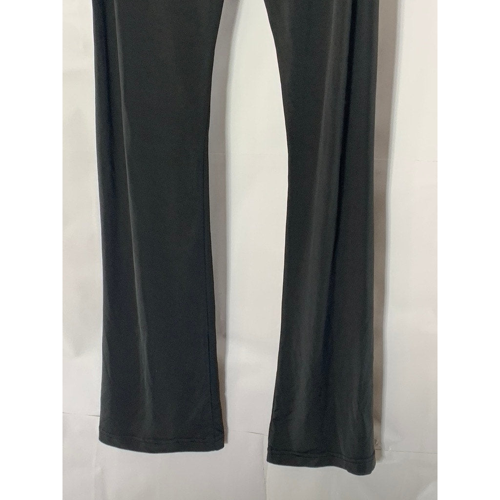 NASTY GAL Women's Black Solid Tie Me Later Wide-Leg Lightweight Pants SZ 4