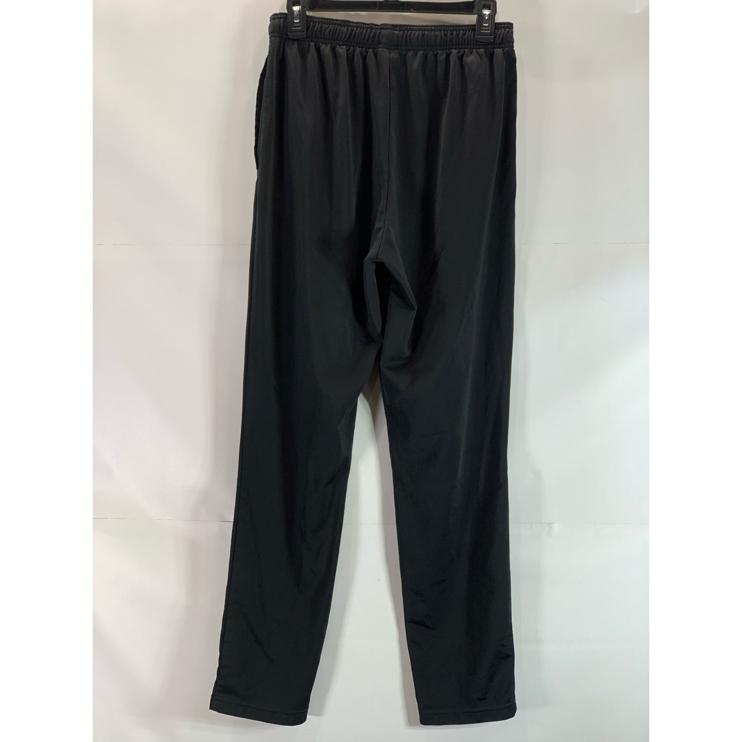 ADIDAS Men's Black Tapered-Leg Pull-On Elastic Waist Track Pants SZ L