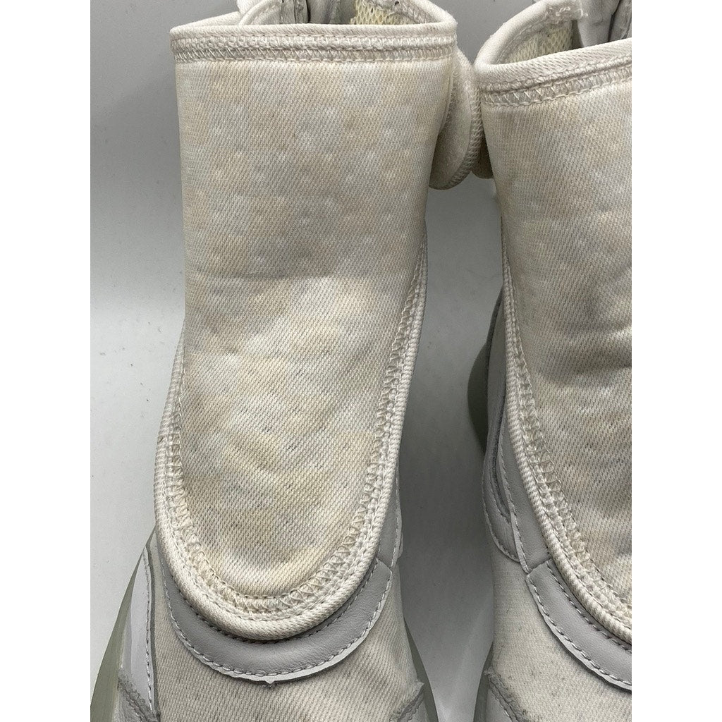 VANS Men's White Vault Skoot LX Pull-On Round Toe Sock Shoes SZ 7.5