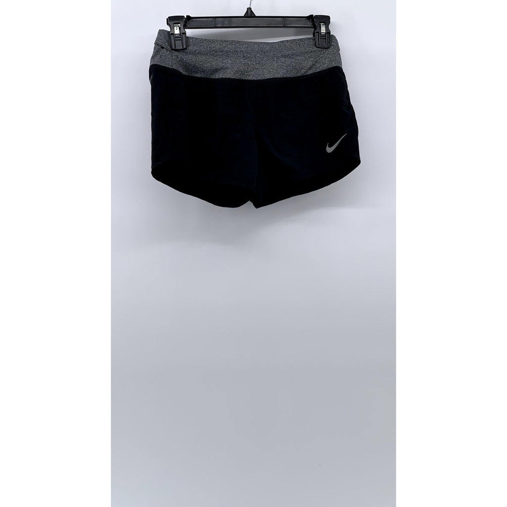NIKE Women's Black-Gray Dri-Fit Active Shorts SZ XS