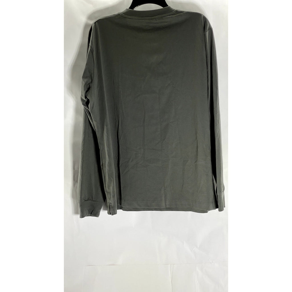 UNIQLO Men's Dark Gray Crewneck Airism Long Sleeve T-Shirt SZ L