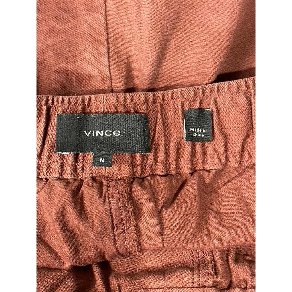 VINCE. Men's Rust Drawstring Pull-On Bermuda Shorts SZ M