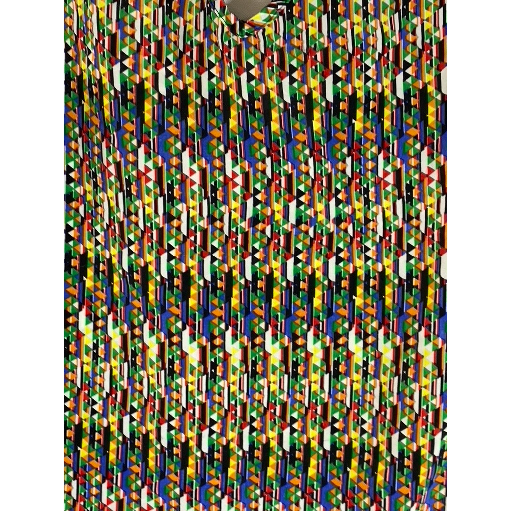 XXI Women's Multicolor Pattern Print V-Neck Open Back Sleeveless Tank Top SZ S