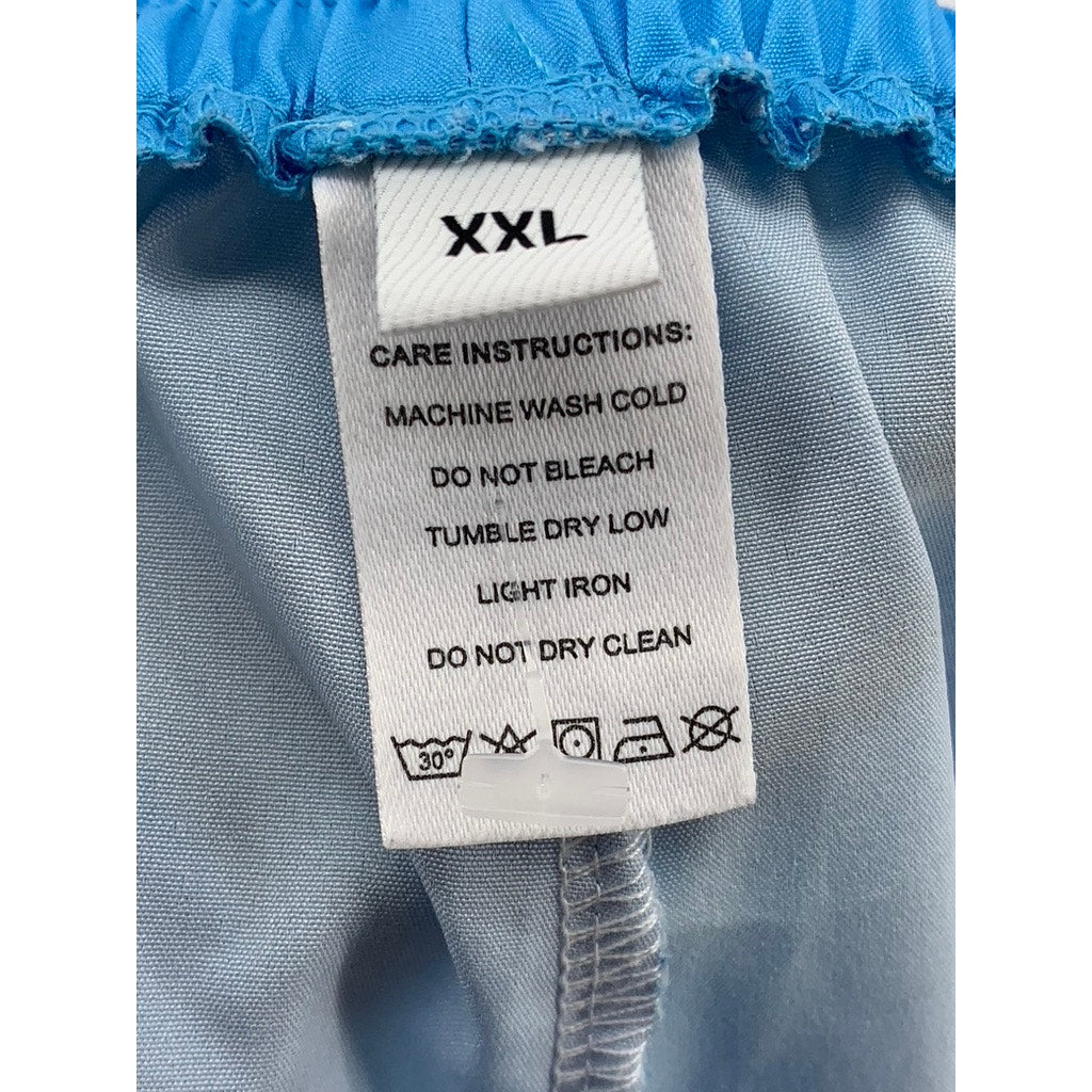 UNBRANDED Women's Light Blue Casual Shorts SZ 2XL