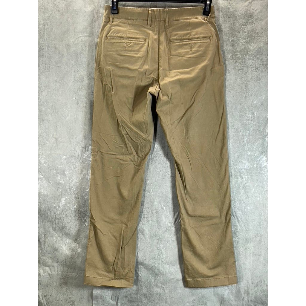 GOODFELLOW & CO Men's Sculptural Tan Athletic-Fit Hennepin Chino Pants SZ 30X30