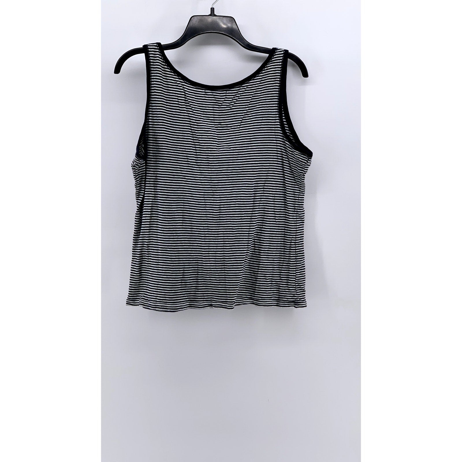 AMERICAN LIVING Women's Navy-White Striped Scoop-Neck Tank Top SZ XL