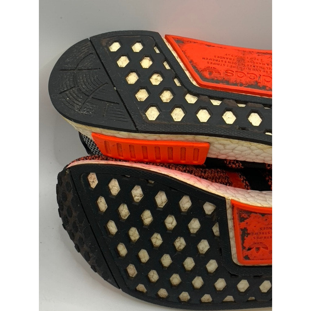 ADIDAS Men's Lush Red NMD R1 Mesh Sneakers SZ 9