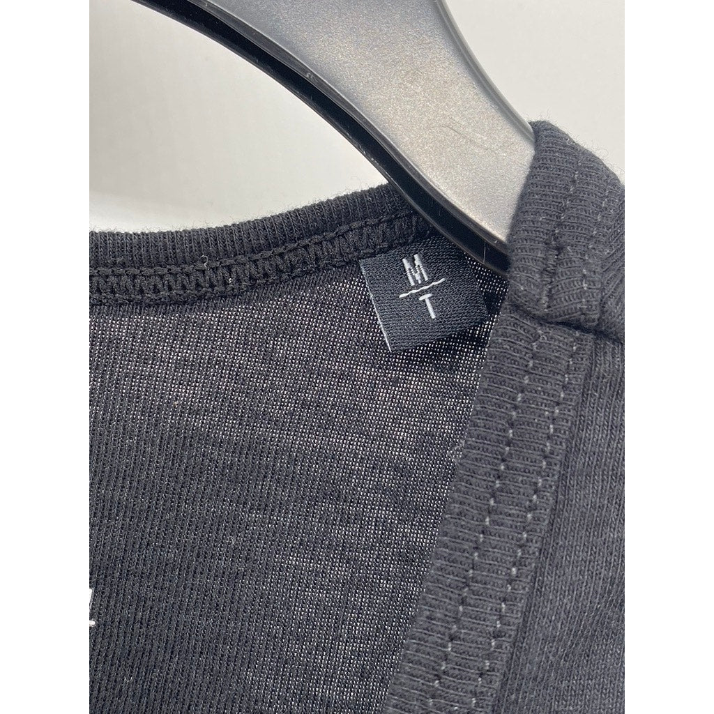 AMERICAN TALL Men's Black Soft-Knit Crewneck Sleeveless Tank SZ M/T