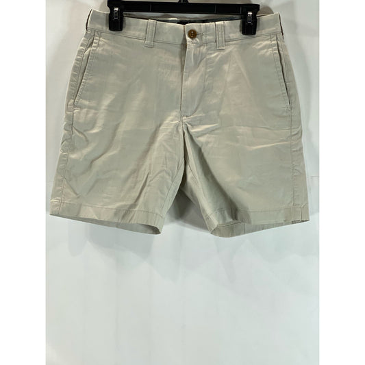 J. CREW Men's Tan Solid 7" Stretch Chino Shorts SZ 29