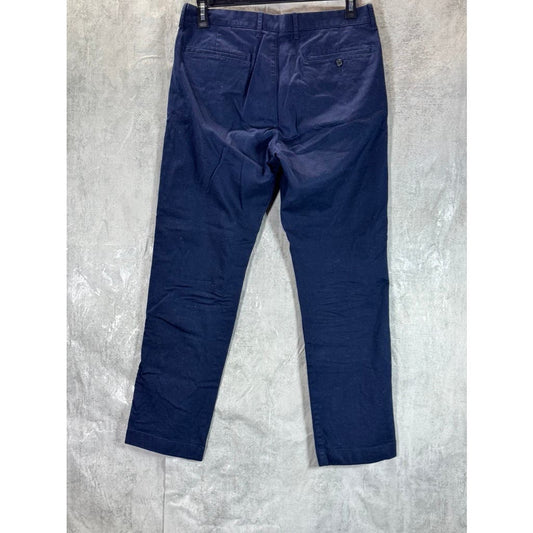 J.CREW Factory Men's Navy Straight-Fit Flex Chino Pants SZ 33X32