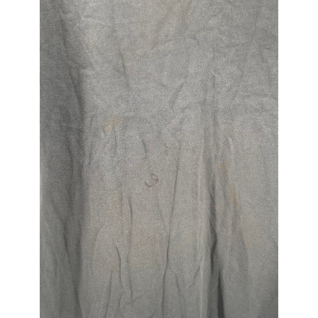 ECONSCIOUS Men's Charcoal Gray Happy Earth Crewneck Long Sleeve T-Shirt SZ M