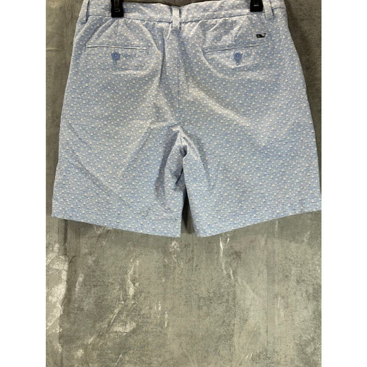 VINEYARD VINES Men's Light Blue Sailboat Print Performance Breaker Shorts SZ 32