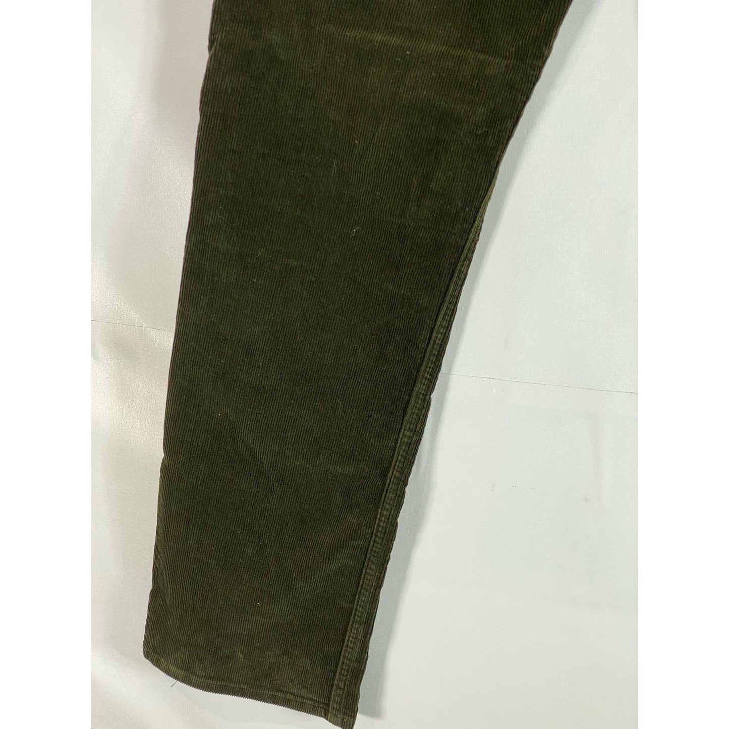 POLO RALPH LAUREN Men's Dark Green Corduroy Varick Slim Straight Pant SZ 33X32