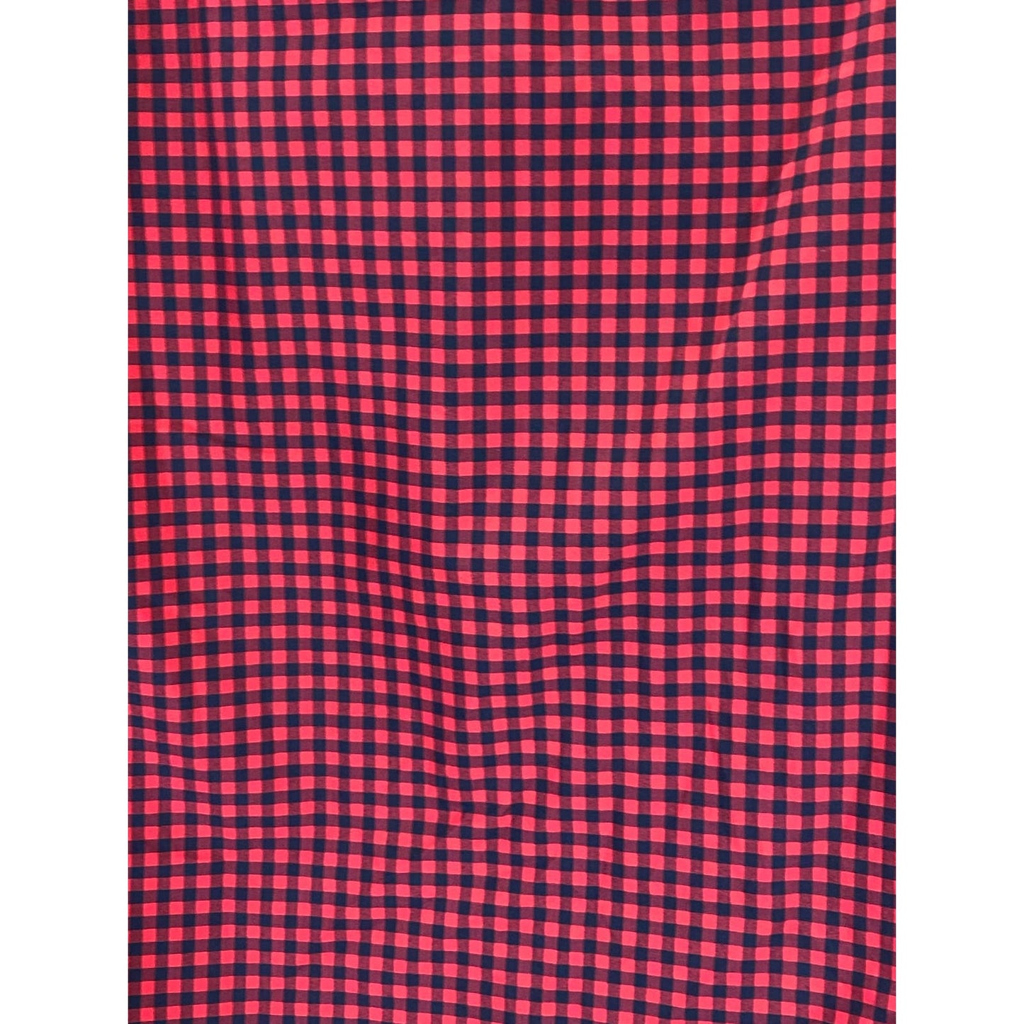 BANANA REPUBLIC Men's Red Gingham Tech Stretch Cotton Slim Flex Fit Shirt SZ M