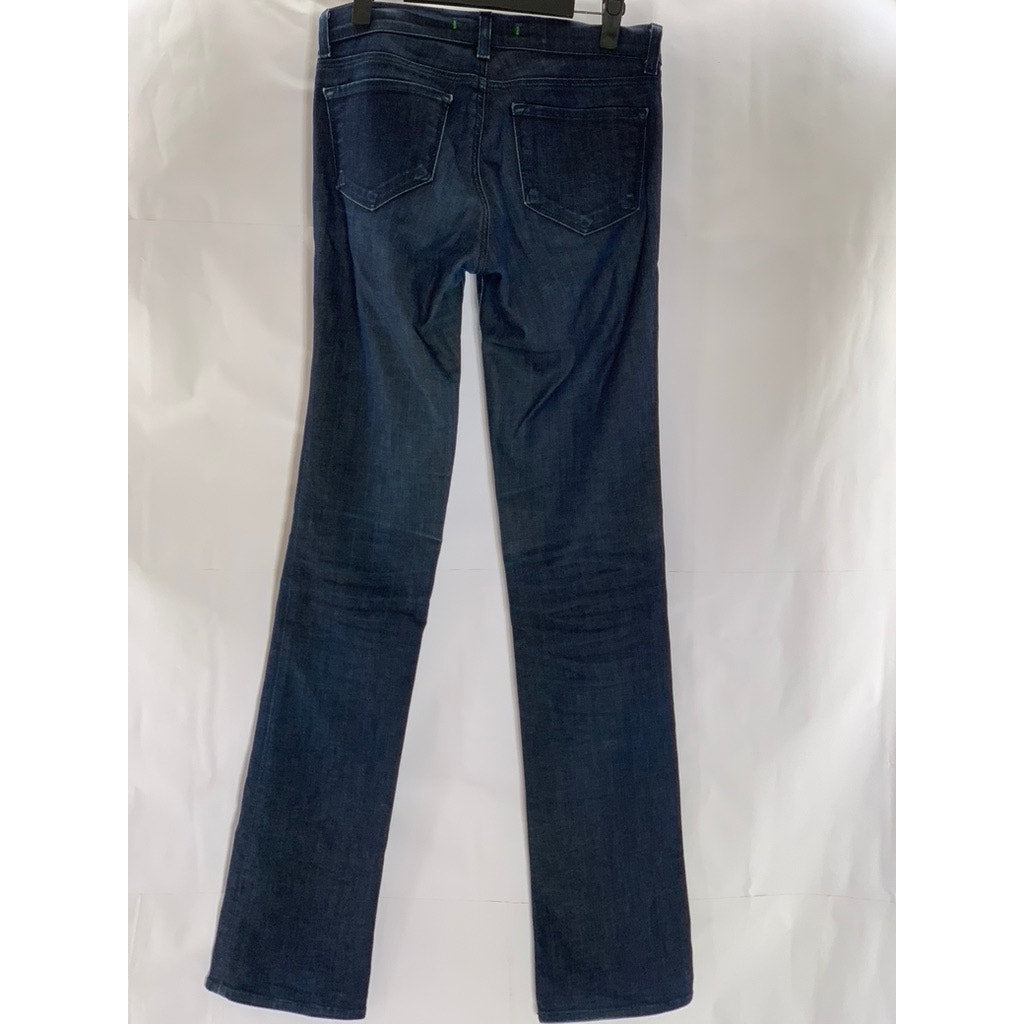J. BRAND Women's Eclipse Navy Denim The Straight Leg Five-Pocket Jeans SZ 26