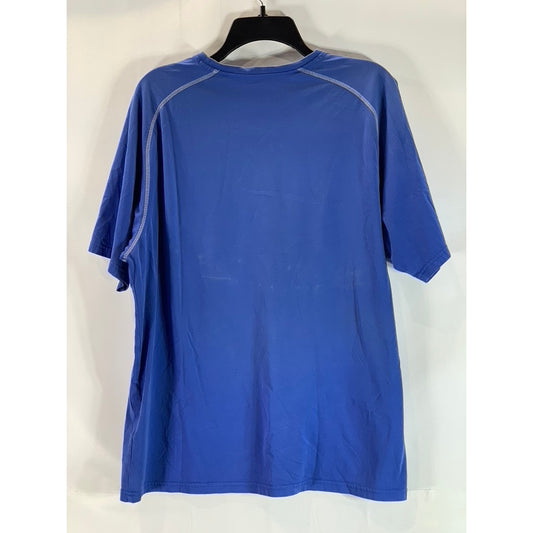 NIKE Men's Royal Blue Crewneck Dri-Fit Short Sleeve Active T-Shirt SZ L