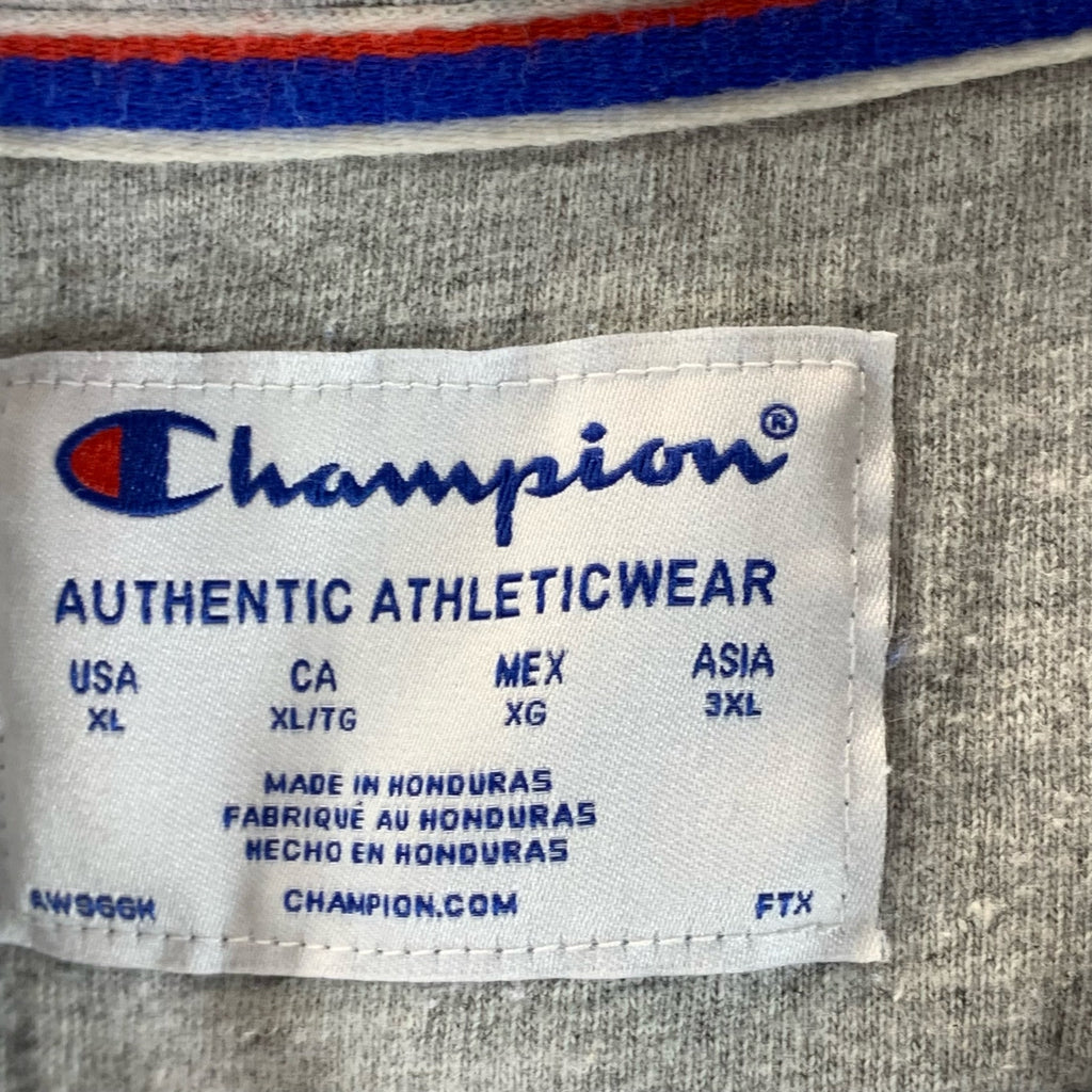 CHAMPION Authentic Athleticwear Men's White Hooded C-Logo Full-Zip Sweater SZ XL