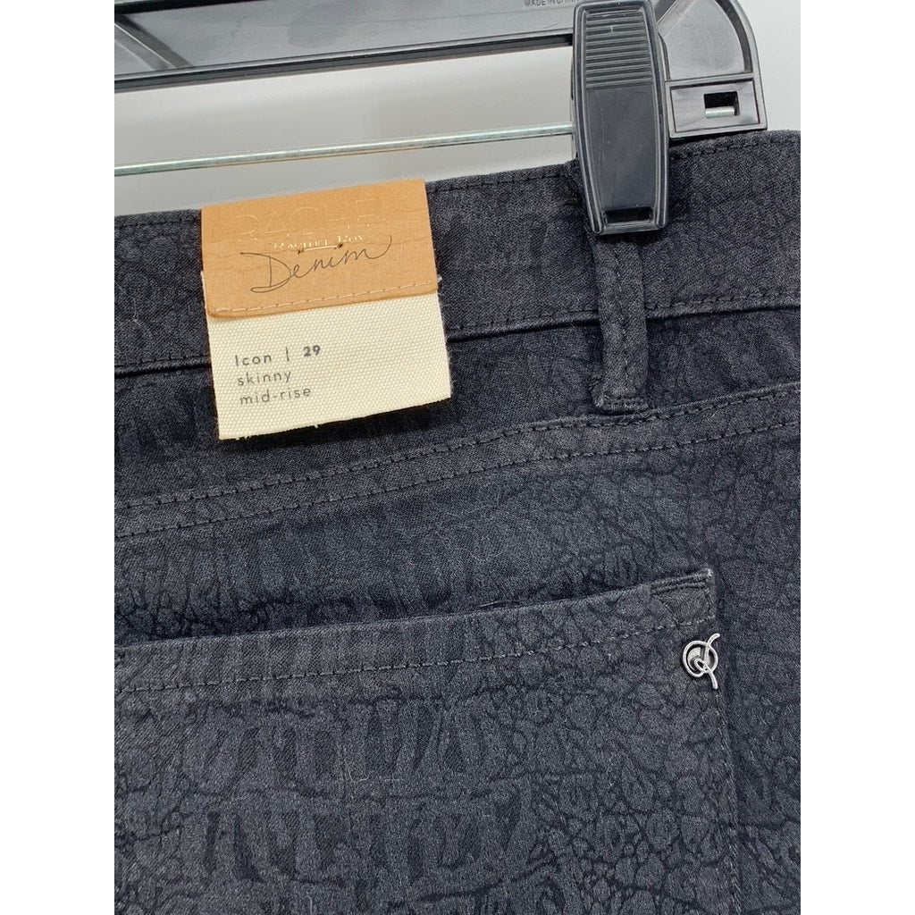 RACHEL RACHEL ROY Women's Black Novelty Skinny Jeans SZ 29