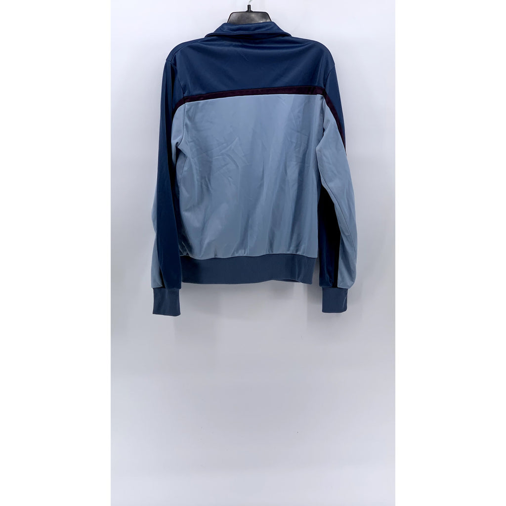 NIKE Men's Vintage 80's Blue Stand Collar Long Sleeve Zip-Up Track Jacket SZ M