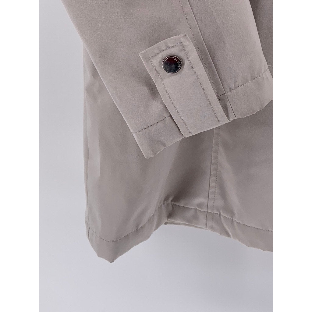 HFX Women's Beige Zip-Up Weather Resistant Polyester Jacket SZ S
