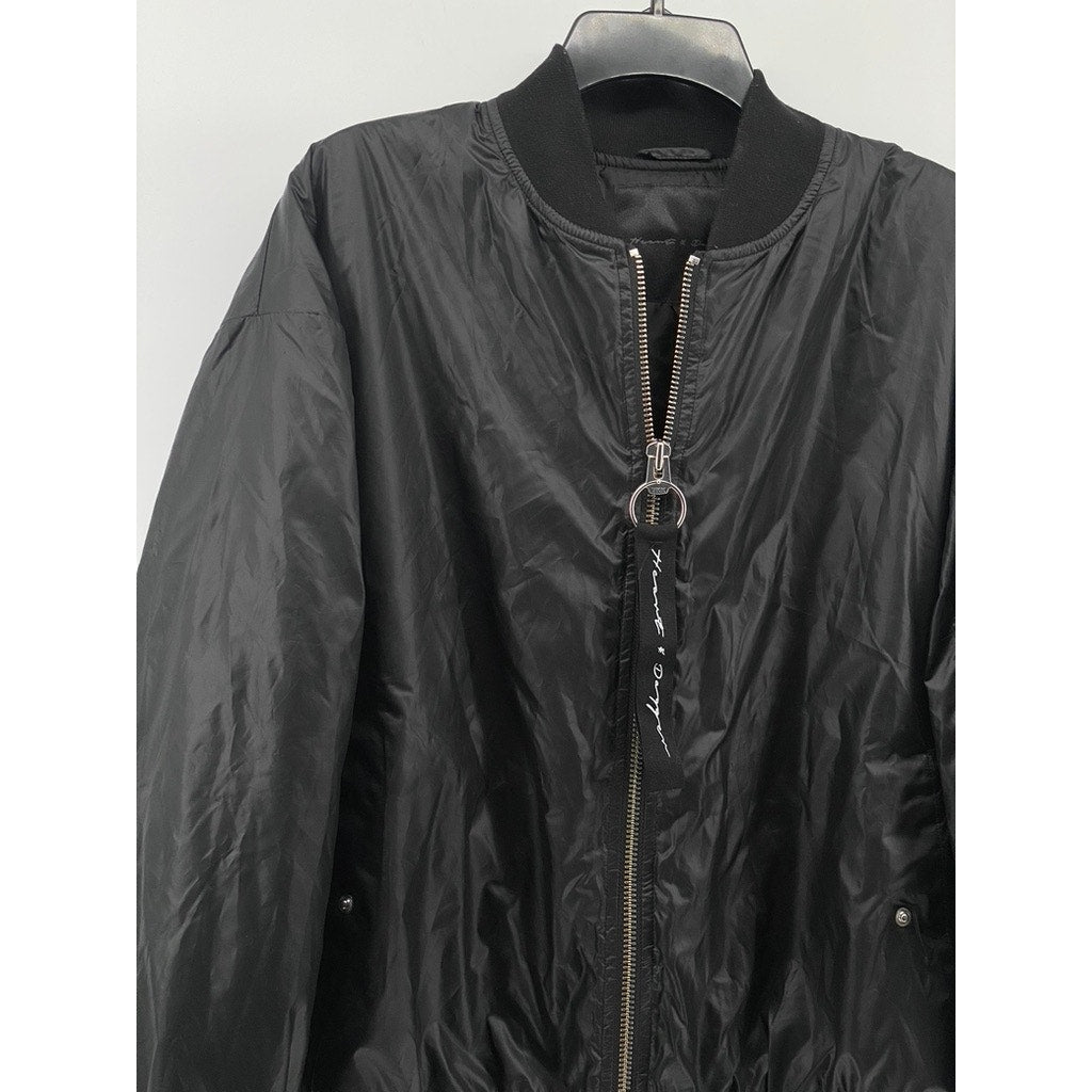 HEART & DAGGER Men’s Black Zip-Up Long Sleeve Bomber Jacket SZ M